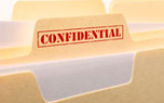 file folder stamped 'confidential'
