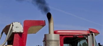 Image of Diesel exhaust from a large truck