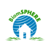 BiomSphere logo which includes a home, blue sky and the word BiomSPHERE