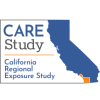 Logo for the CARE-3 study showing a blue map of California with Orange and San Diego counties in orange
